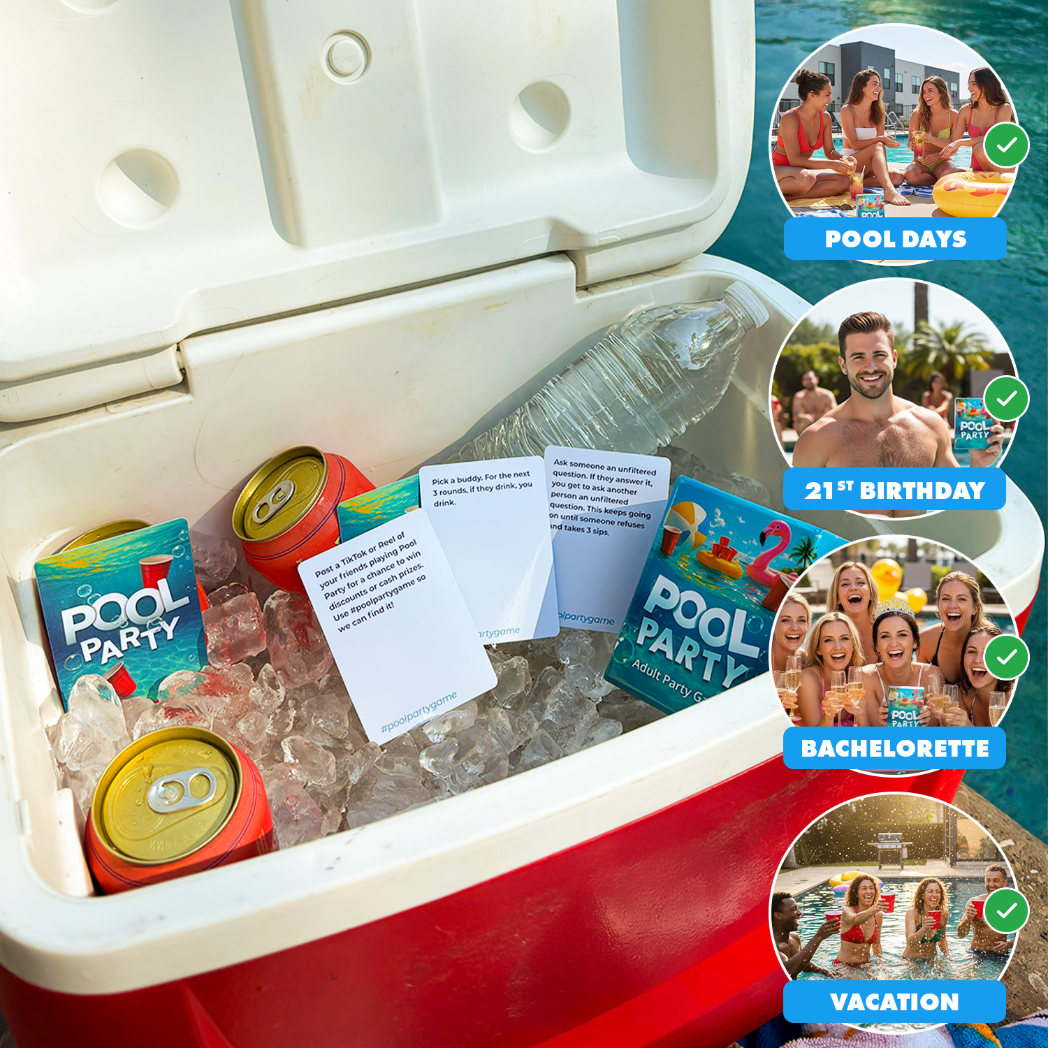Pool Party™ Drinking Card Game
